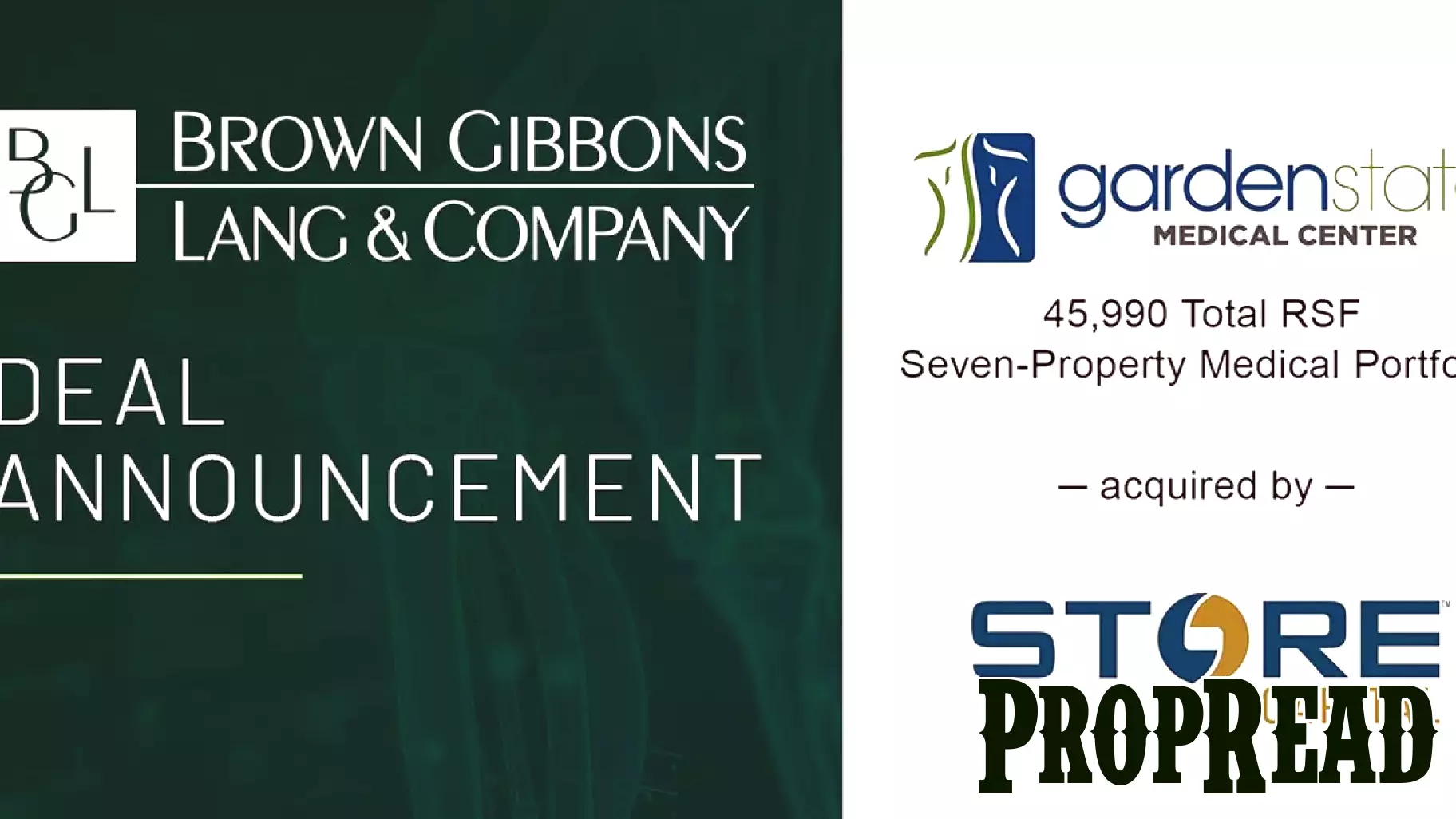 BGL Completes Sale of Garden State Medical Center Real Estate Portfolio