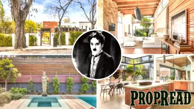 Historic Santa Monica Home of Charlie Chaplin's Fire Truck Collection Listed for $12.5 Million